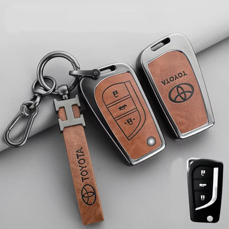 ￼METAL Case Cover Smartkey Remote Key Case for Innova Reborn Type GV